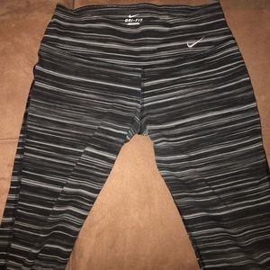 Nike striped cotton Dri-fit legging